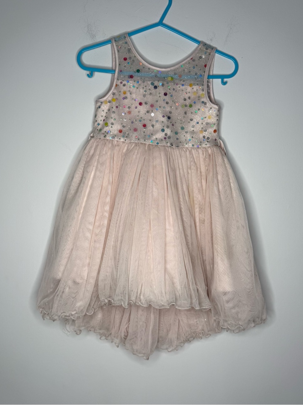American Princess Girl's Pearl Beaded Pink Dress Formal Size 6